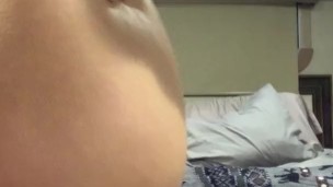 Fit wife masturbates at home alone