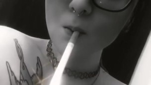 Snapchat Smoking (babygirl_goth)