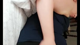 big ass redhead milf playing with her pussy
