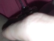 See through glass dildo. Cum watch me! I'm waiting