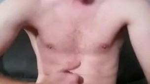 Jerking off on the couch