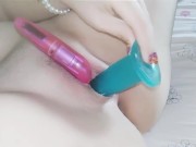 Brazilian blonde teen masturbation solo with adult toys till cum 2/16