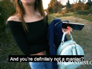 Hot babe sucks strangers dick for extra money in public 7/16