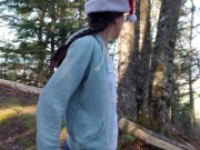 Festive Sexy Outdoor Strip And Piss 8/16