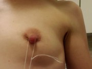 Epic Fail- Hanging Christmas Ornaments Off Of My Long Nipples 8/16