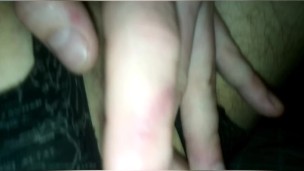 man Anal play with huge dildo 