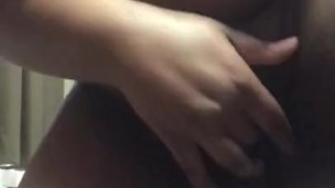 playing with fat pussy while boyfriends in the shower 