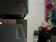 University of RI Public Library Blowjob!