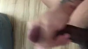 Pleasuring myself a lot of moaning 9 inch cock