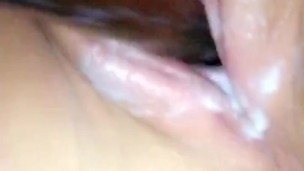 Teen squirts all over her toy 