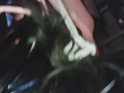 EXTREME DEEPTHROAT FACE FUCK CUM IN MOUTH WHILE HOGTIED - BONDAGE BLOWJOB 4/16