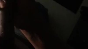Black dick cum on camera