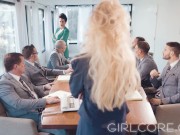 GIRLCORE Brandi Love Clears Boardroom to fuck MILF 3/16