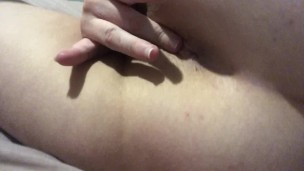 Finger in tight asshole