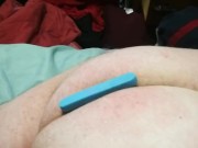 Sexy Mistress Destroys Slaves Ass Hole! Butt Plug Punching! 12/16