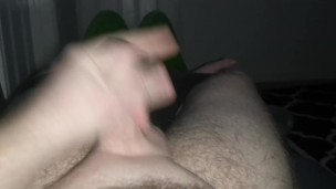 Dude masterbating alone