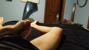 Jerking off while my familiy is outside my room