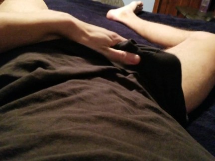 Jerking off while my familiy is outside my room