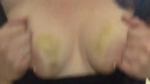 Playing with my little tits