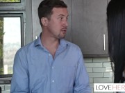 Babysitter Vanessa Sky Caught Stealing And Gives Footjob 1/16