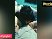 Curious gostosa ensinando gay a chupar buceta  16/16