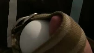 Hands free cum with magic wand