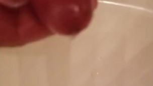 Slo -mo jack precum and cumshot