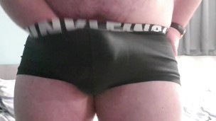 Big mess in my small Calvins (Cum in pants)