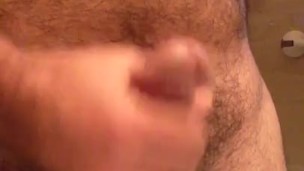 #beefy #hairy guy masturbates and shoots a big #load, lots of #cum