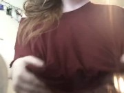 teasing natural tits  - Screenshot 14 of 16 - Bigtits