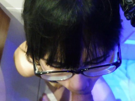 Submissive Asian Hard Deepthroat with Cum in Mouth