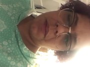 SSBBW pisses in cup licks piss Cums moans squirts o face slaps pussy hard