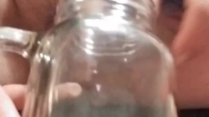 To lazy to go to the bathroom so I just peed into my glass