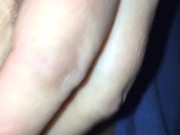 Playing with my hard ass nipple
