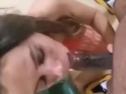 Sucking balls and eating cum as reward 16/16