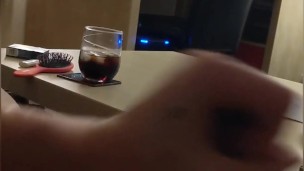 Edging at home and Public Oral at the church (plus pissing)
