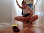 Desperate Wetting Accident After A Long Day At The Office. 15/16