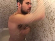 Suds in the shower, candid shower 