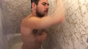 Suds in the shower, candid shower 
