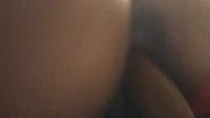 Riding this dildo in my friends bathroom with my tight pussy