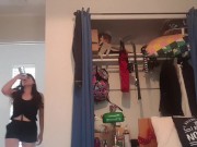 Princess Puppy Kat pisses on Bedroom floor, too lazy. 1/16