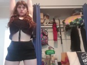 Princess Puppy Kat pisses on Bedroom floor, too lazy. 7/16