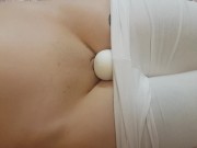 Tied babe groans from vibrator 8/16