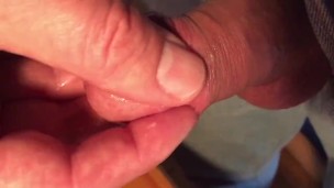 erotic glans massage with thumb