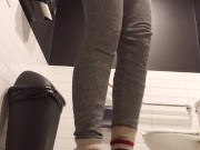 She LOves To Pee In Urinals! 14/16