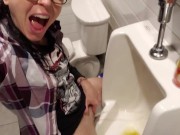 She LOves To Pee In Urinals! 9/16