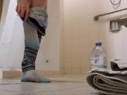 Standing Piss And Shower At The Gym 5/16