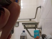 Standing Piss And Shower At The Gym 8/16