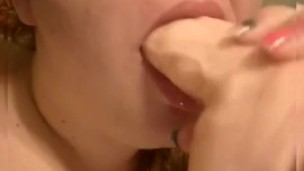 Deepthroating my big toy