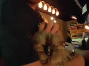 Ginger slowly stroking beautiful  14/16